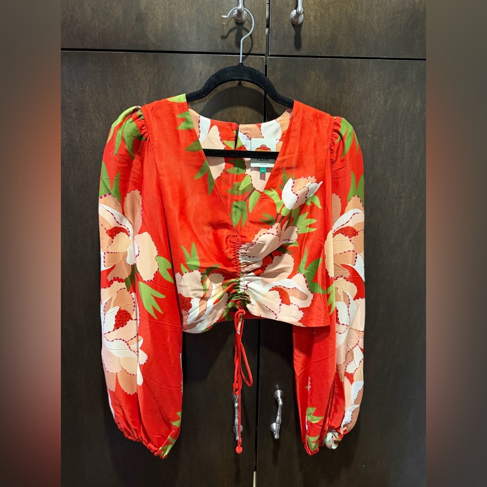 FARM Rio Peony Cropped Top - Picture 4 of 7